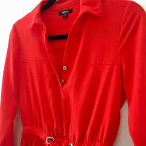 XOXO dress with belted waist